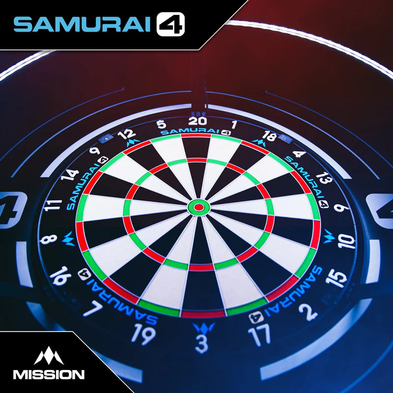 Mission Samurai 4 - Professional Dartboard - White Spider