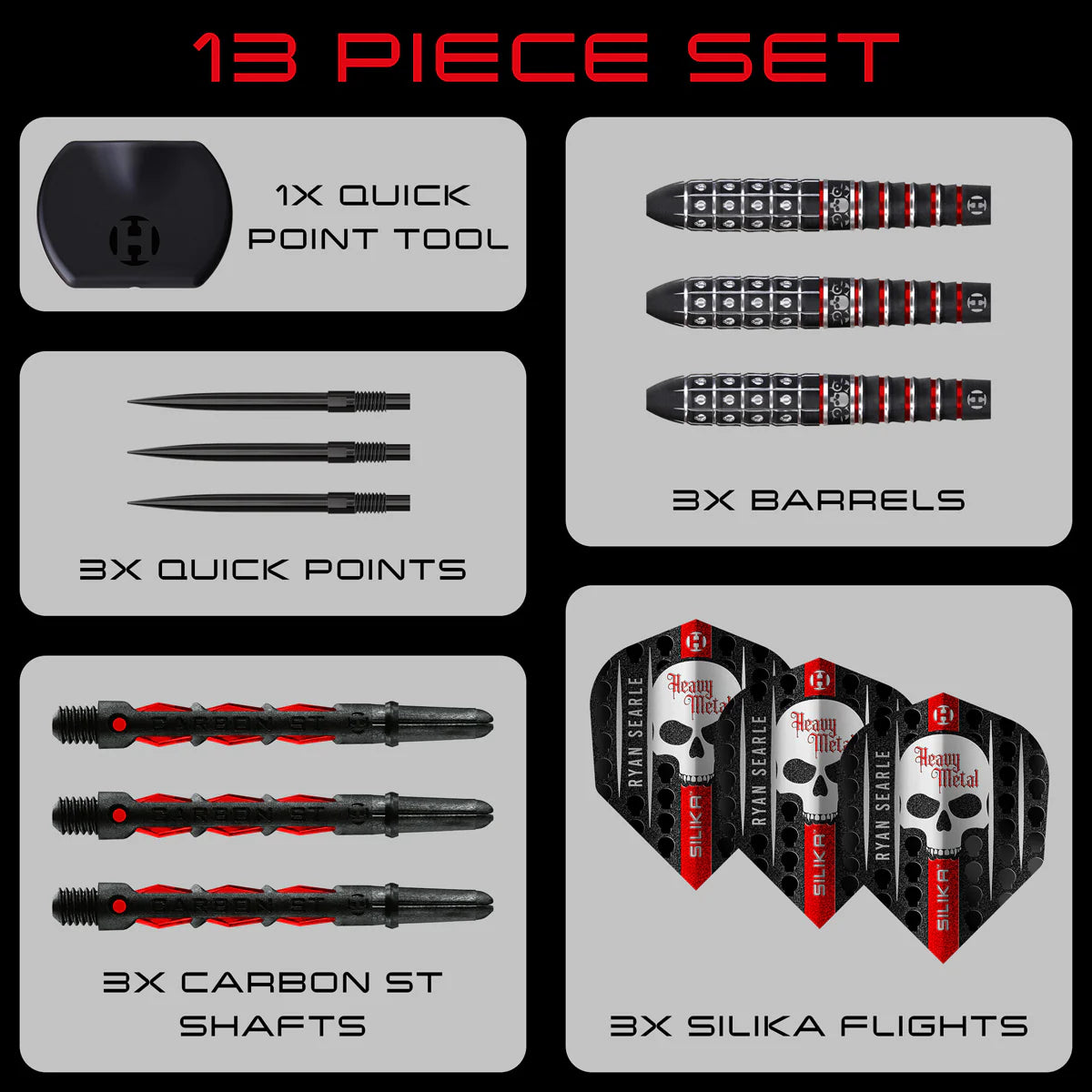Harrows Ryan Searle Series 3 90% Quick Point Darts