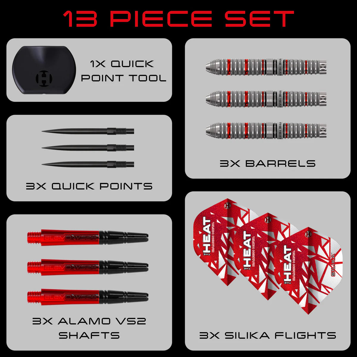 Harrows Damon Heta Series 4 90% Quick Point Darts
