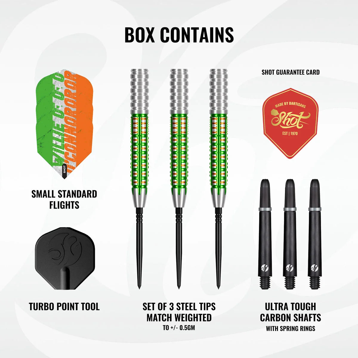 Shot Pro Series Willie O’Connor ‘Match Dart’ 90% Turbo Point Darts