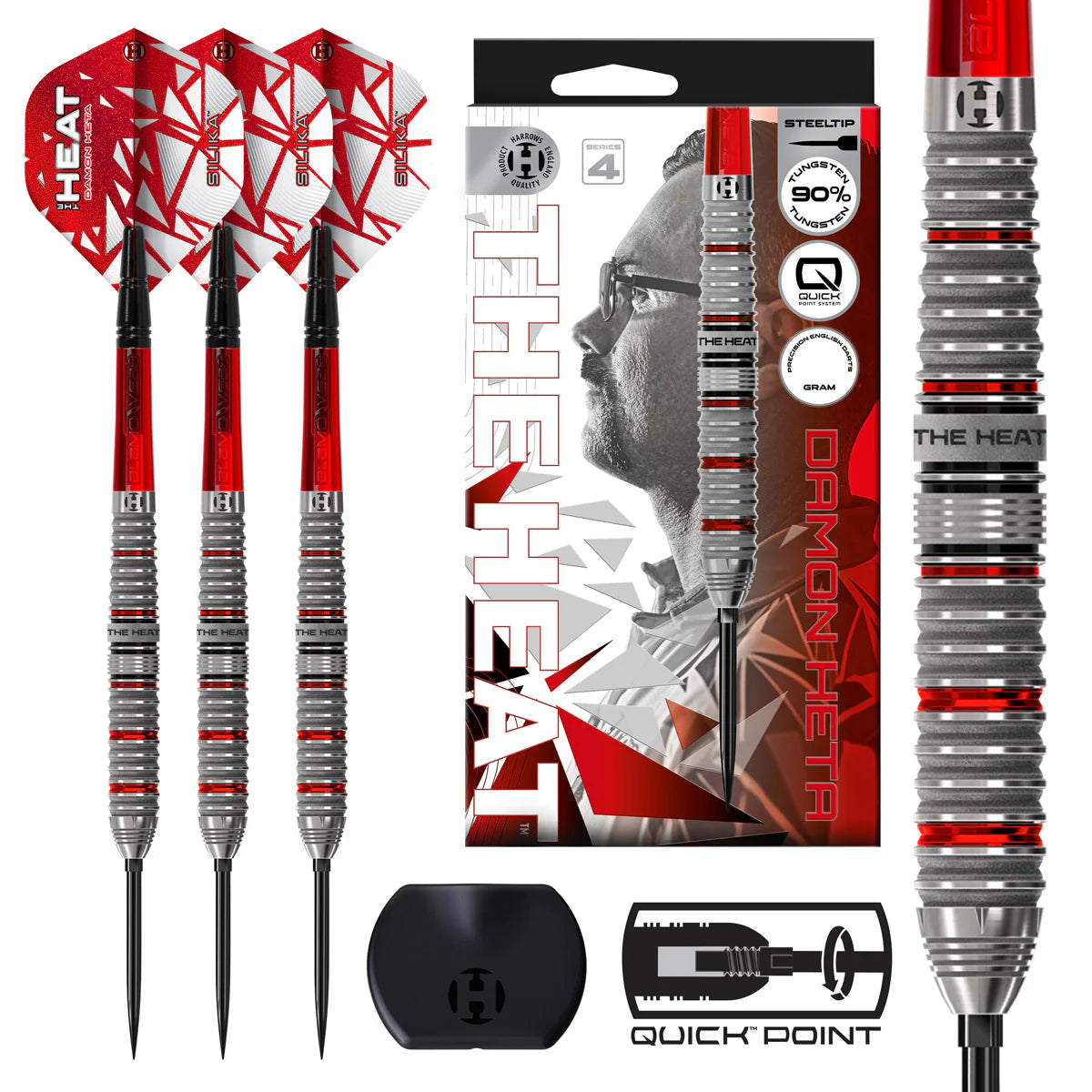 Harrows Damon Heta Series 4 90% Quick Point Darts