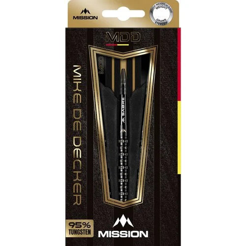 Mission Mike De Decker Black Gold PVD 95% Steel Tip Darts