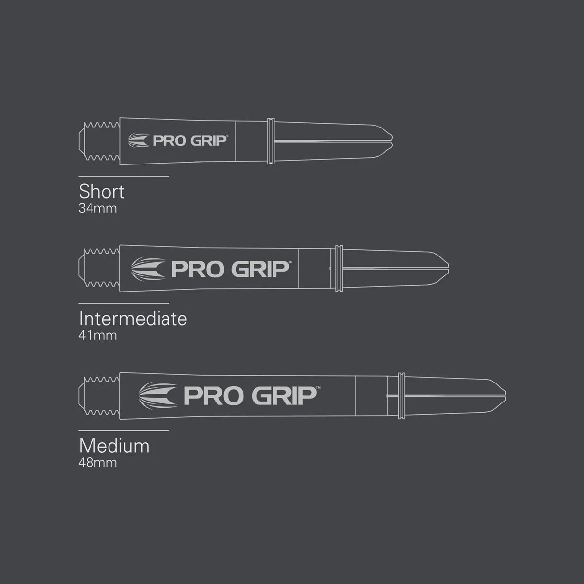 Target Pro Grip Spin Black Stems (3pk)