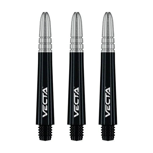 Winmau Vecta Black Silver Darts Shafts