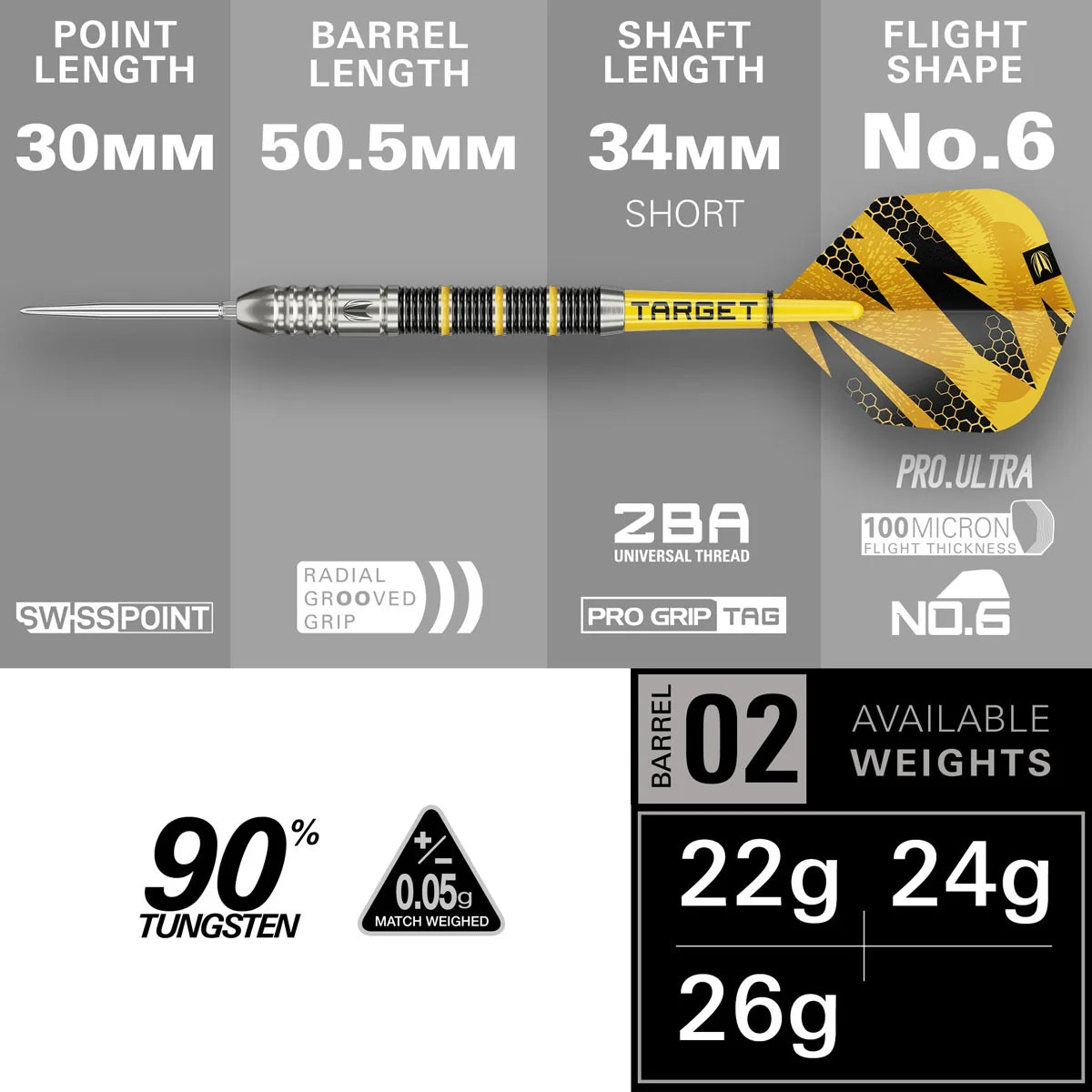 Target Buzz 02 90% SP Darts