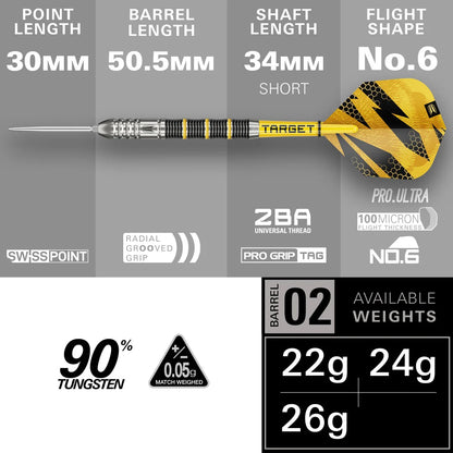 Target Buzz 02 90% SP Darts