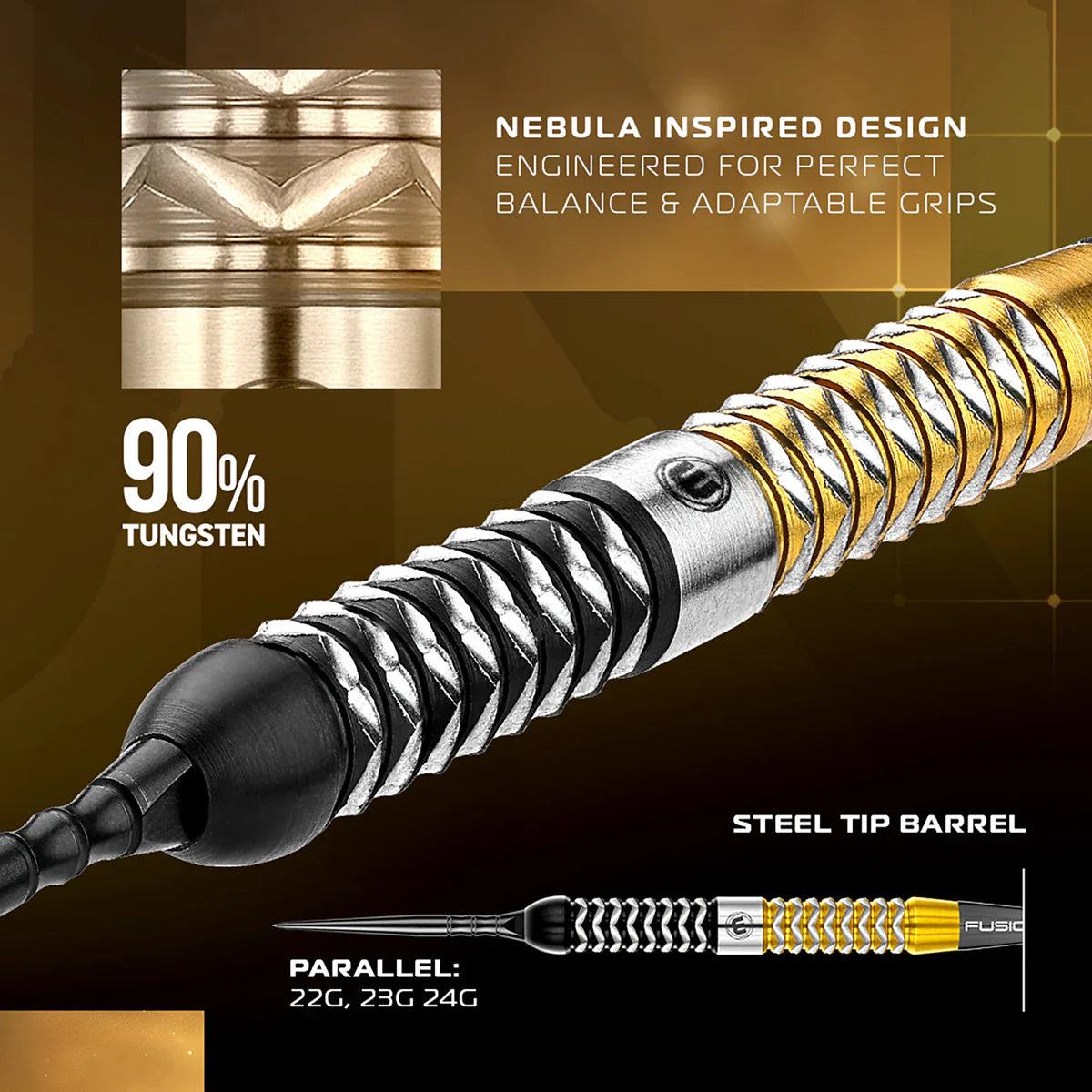 Winmau Exion Parallel 90% Switch Point Darts