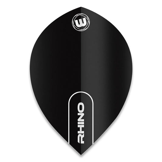 Winmau Rhino Pear 100 Micron Dart Flights Black