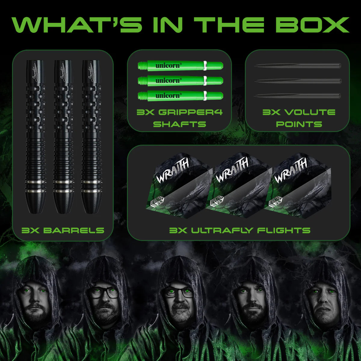 Unicorn Wraith Gary Anderson Phase 6 90% Steel Tip Darts