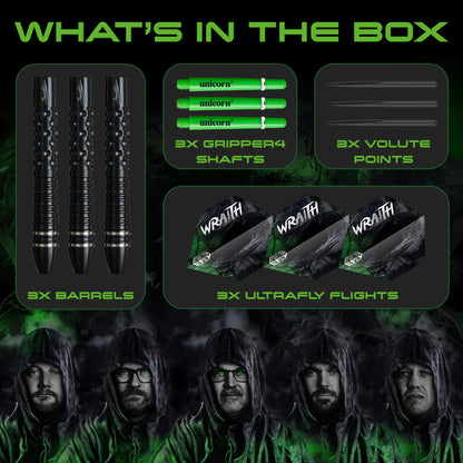 Unicorn Wraith Gary Anderson Phase 6 90% Steel Tip Darts