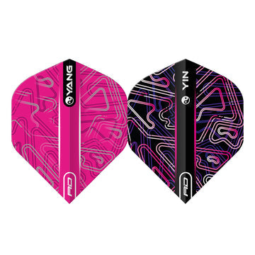 Red Dragon Yin Yang Back & Pink Flights