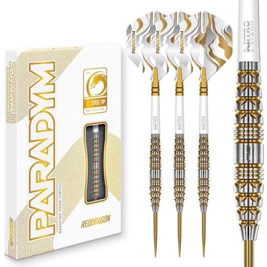 Red Dragon Paradym Gold Torpedo 90% Steel Tip Darts