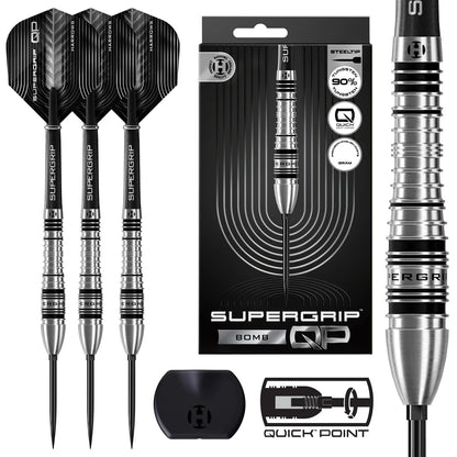 Harrows Supergrip Bomb 90% Tungsten QP Steel Tip Dart
