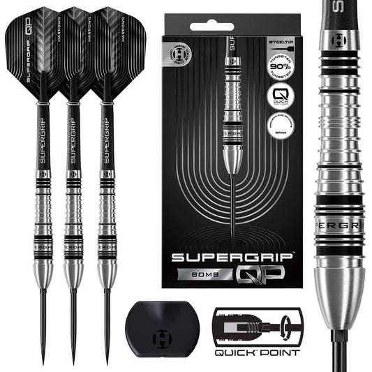 Harrows Supergrip Bomb 90% Tungsten QP Steel Tip Dart