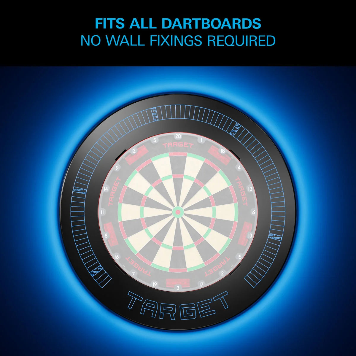 Target Corona Vision LED Notched Dartboard Surround
