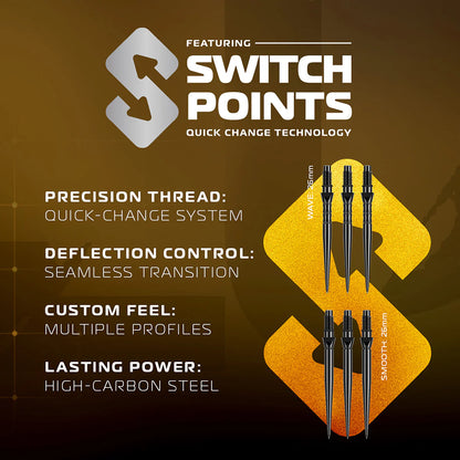 Winmau Exion Parallel 90% Switch Point Darts