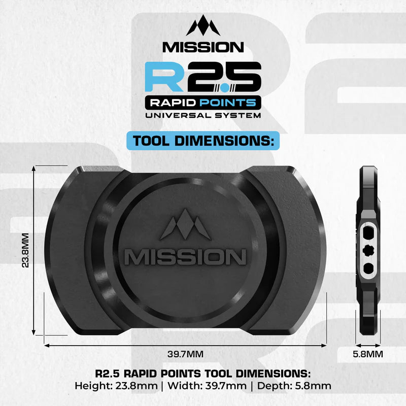 Mission R2.5 Rapid Dart Points - Changing Tool