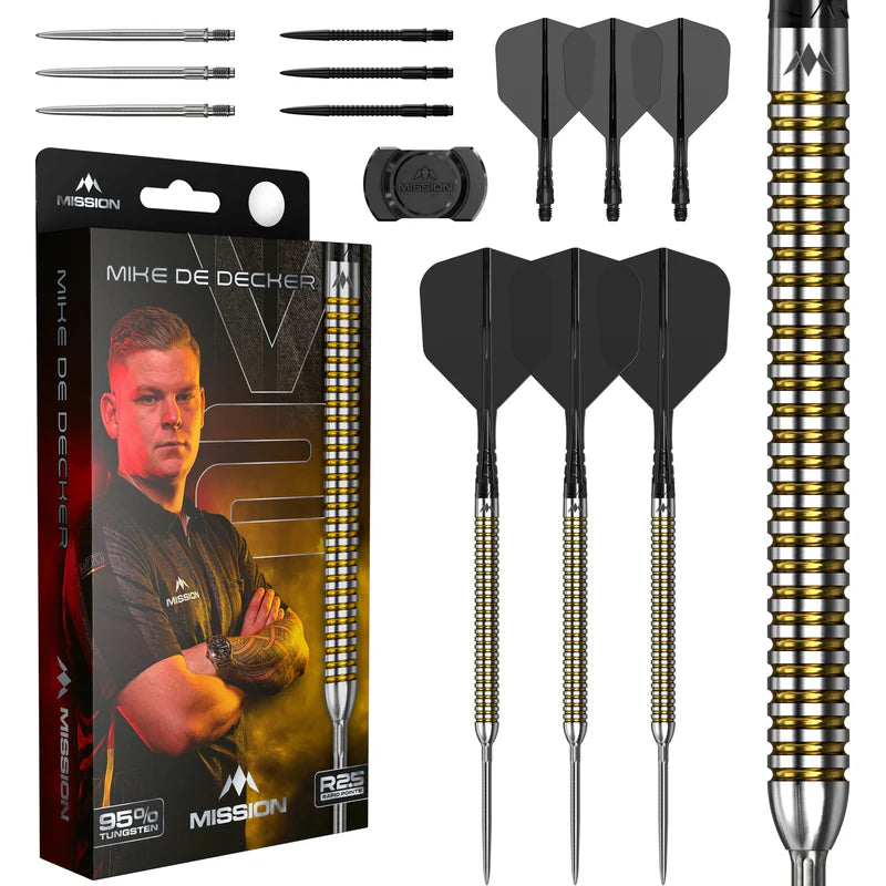 Mission Mike De Decker V2 R2.5 95% Steel Tip Darts