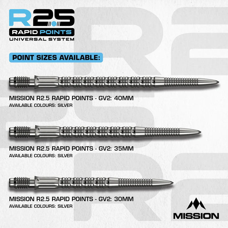 Mission GV2 - R2.5 Rapid Dart Points