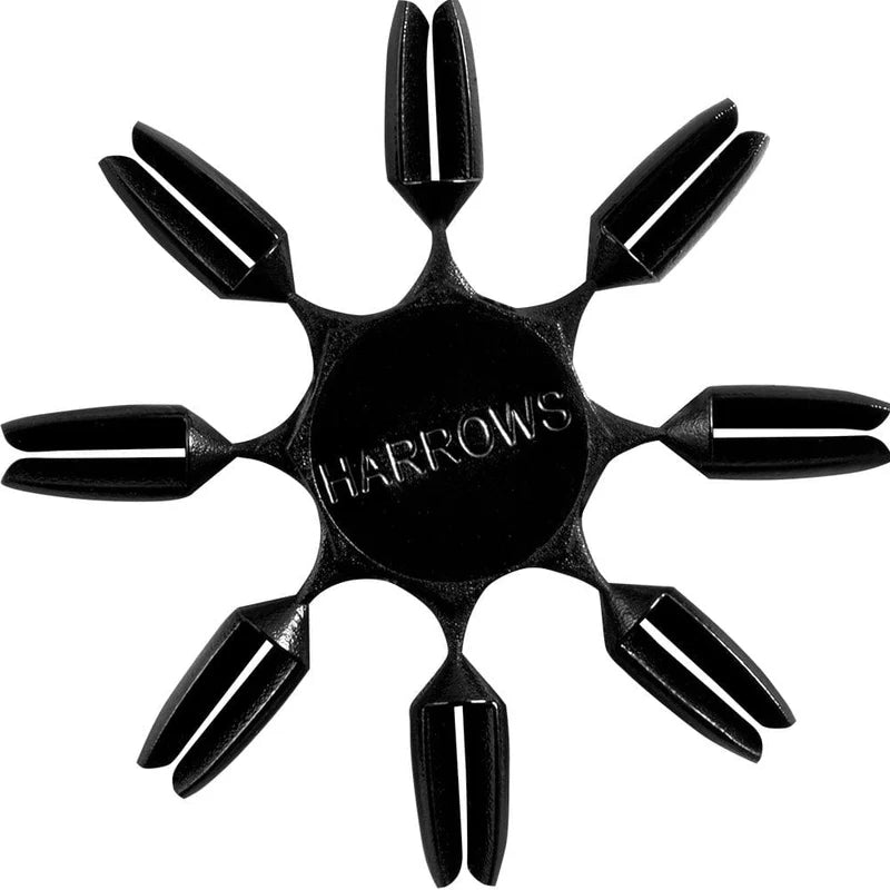 Harrows Dart Flight Savers Black 8pcs