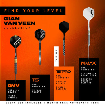 Winmau Gian Van Veen Ts-Pro Switch Point Darts