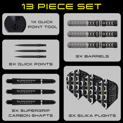 Harrows Dave Chisnall ‘Chizzy’ Series 4 90% Quick Point Darts