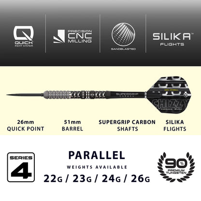 Harrows Dave Chisnall ‘Chizzy’ Series 4 90% Quick Point Darts