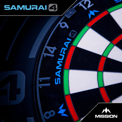 Mission Samurai 4 - Professional Dartboard - Graphite Spider