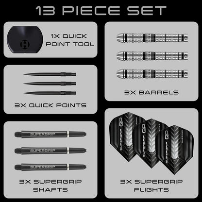 Harrows Supergrip Tapered 90% Quick Point Darts