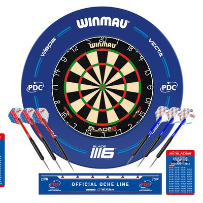 Winmau PDC Surround & Blade 6 Dartboard Set