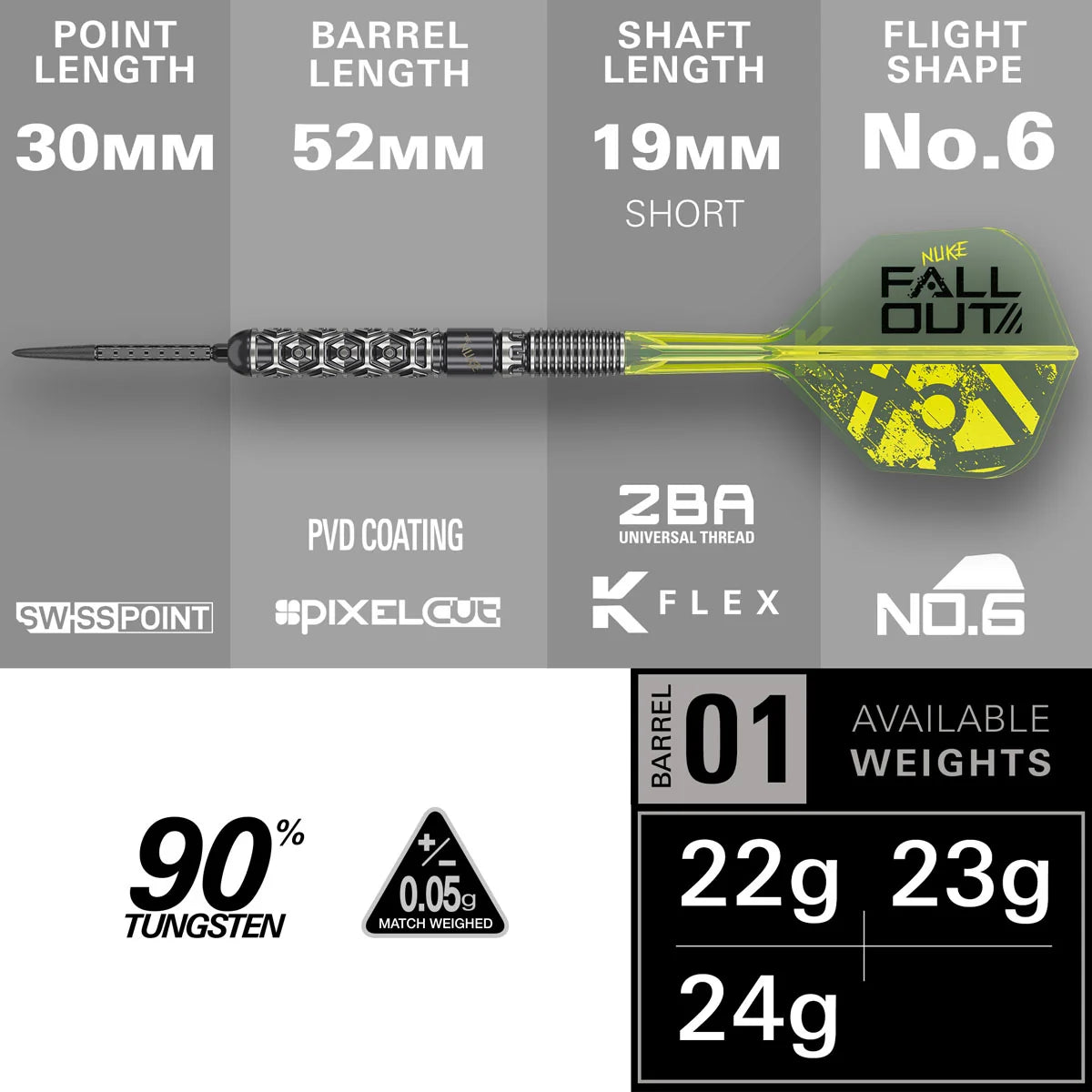Target Luke Littler Fallout 90% SP Darts