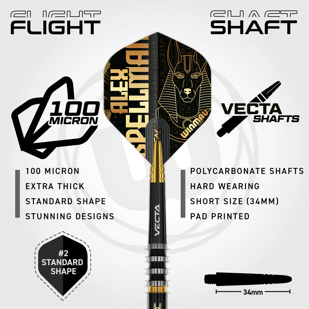 Winmau Alex Spellman 90% Steel Tip Darts