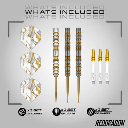 Red Dragon Paradym Gold Parallel 90% Steel Tip Darts