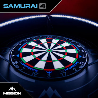 Mission Samurai 4 - Professional Dartboard - Graphite Spider
