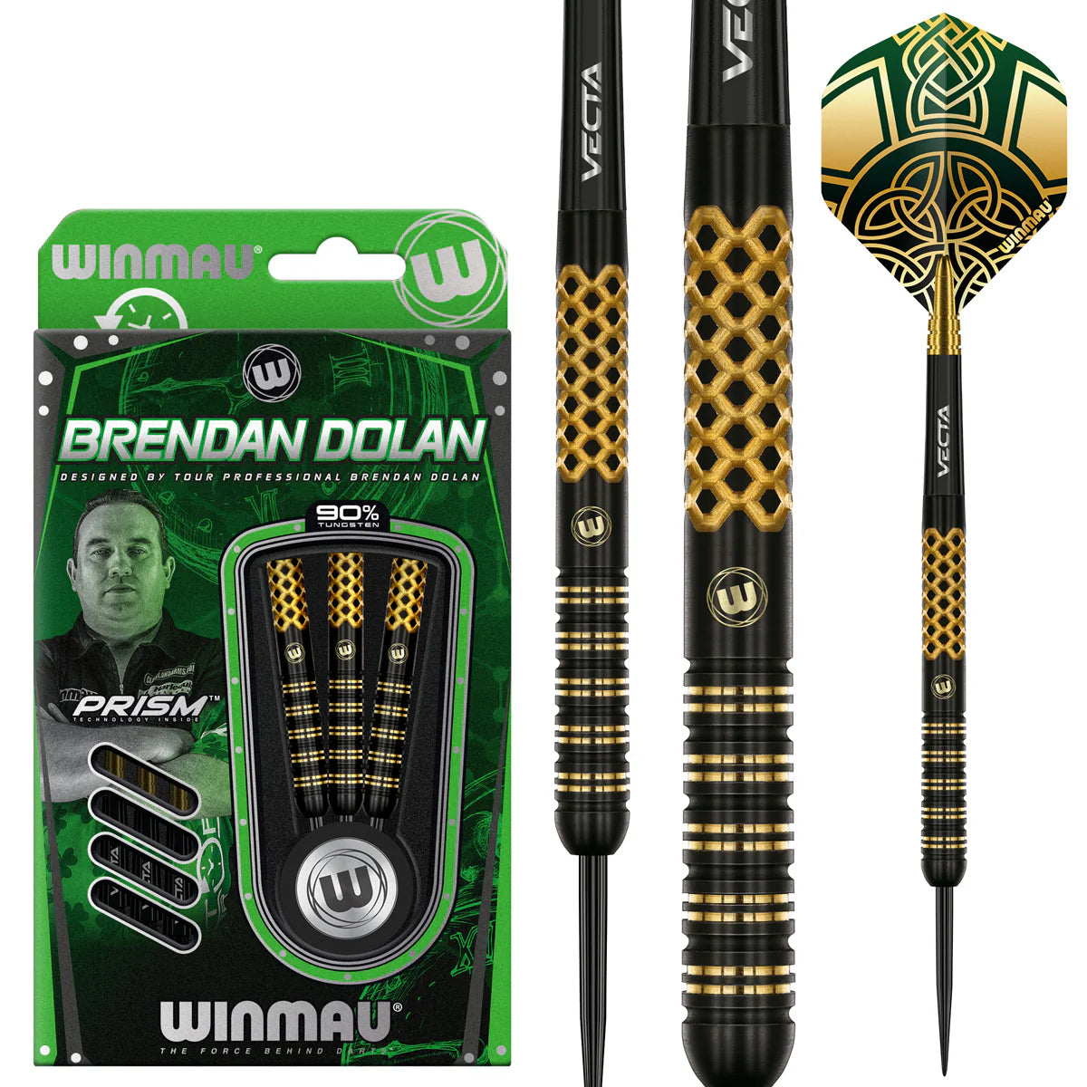 Winmau Brendan Dolan Signature Series 90% Steel Tip Darts