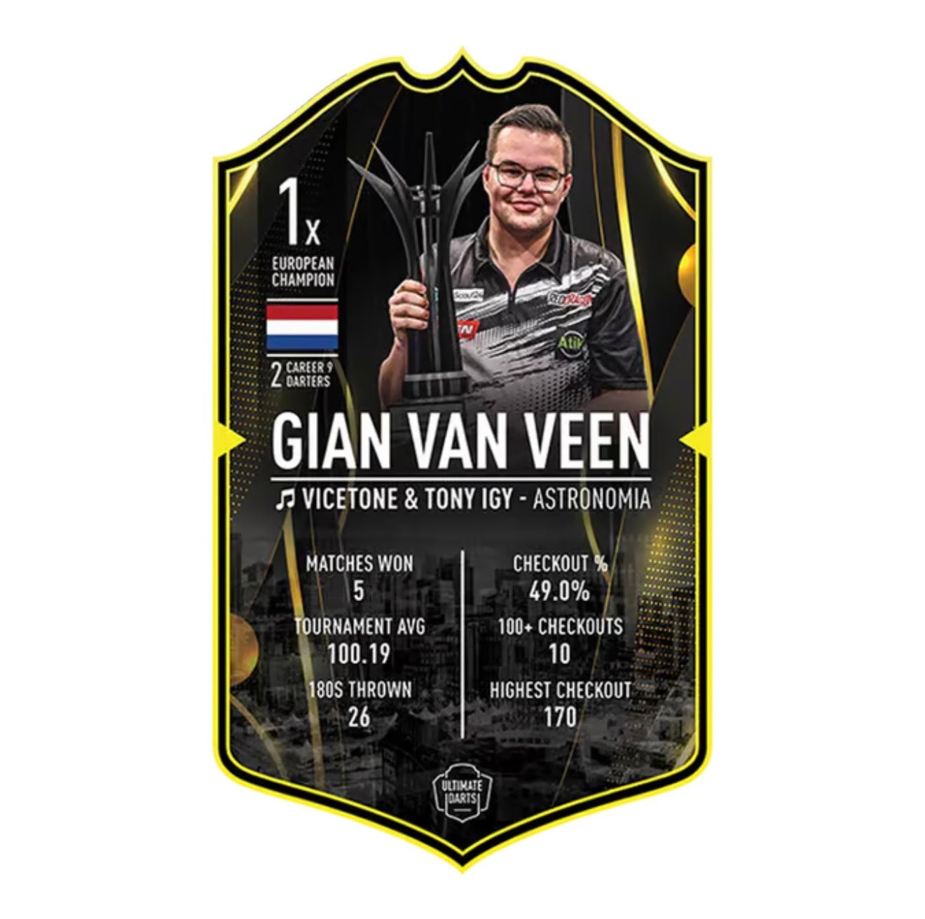 Ultimate Darts Card - Gian Van Veen