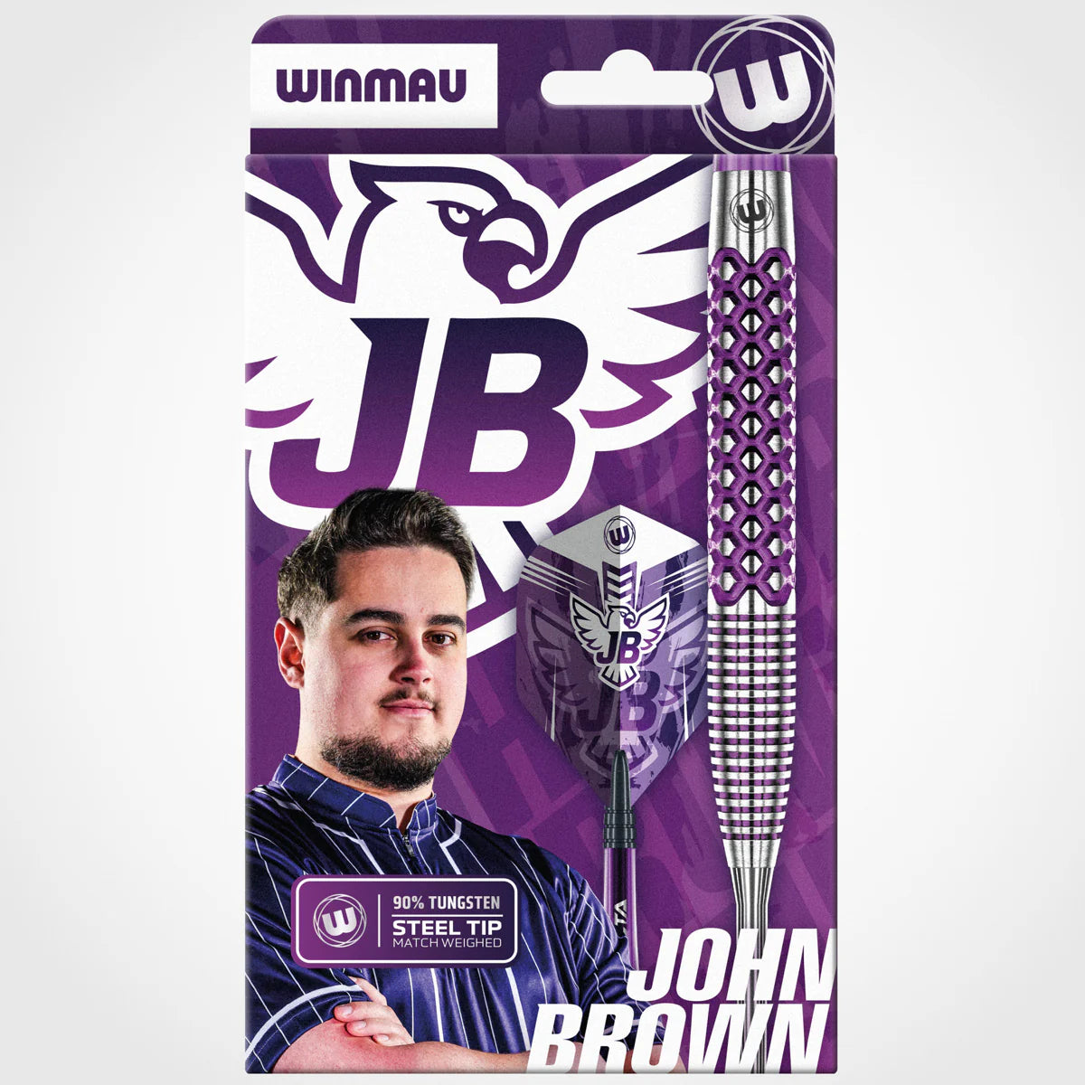 Winmau John Brown Signature Edition 90% Steel Tip Darts