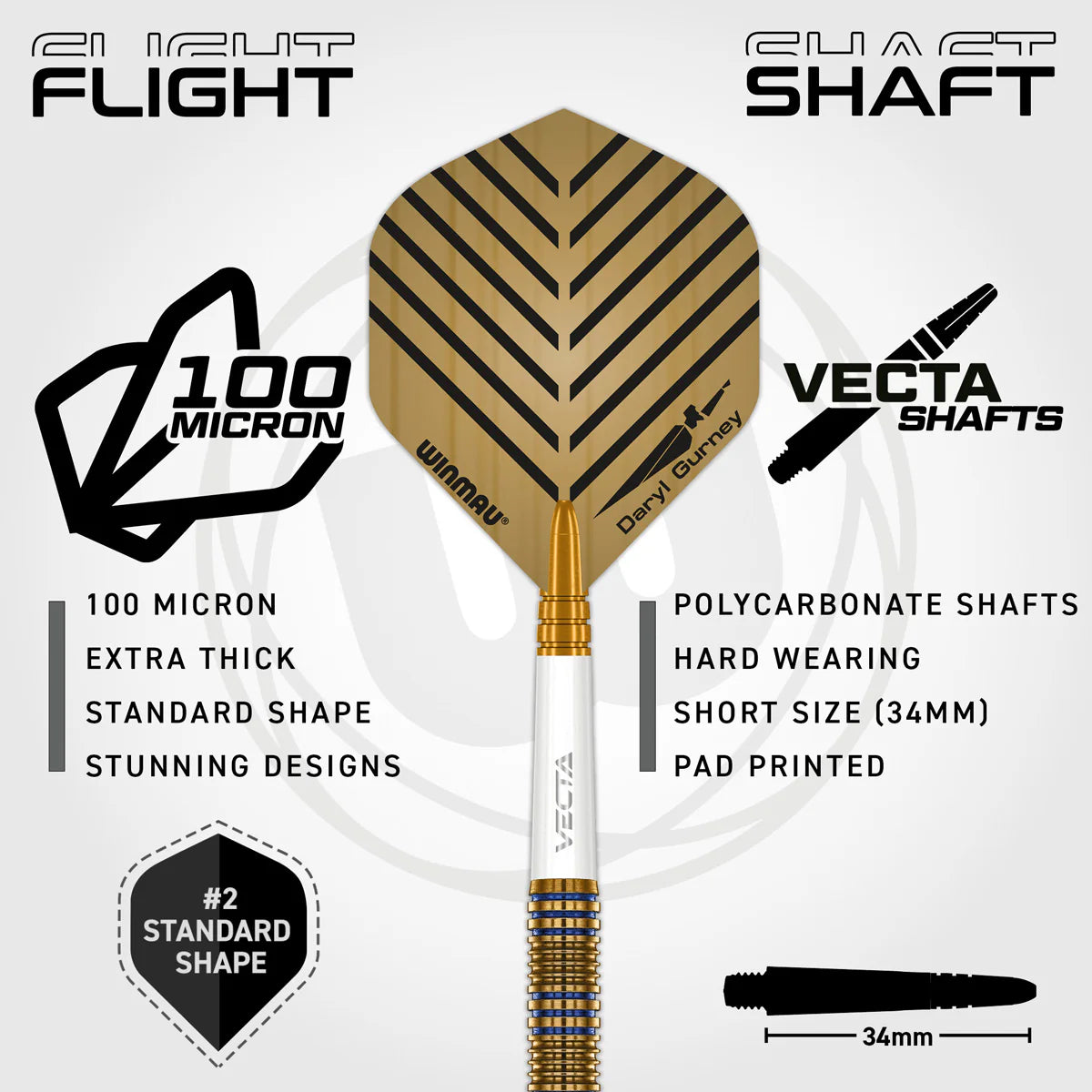 Winmau Daryl Gurney Signature Edition 95% Steel Tip Darts