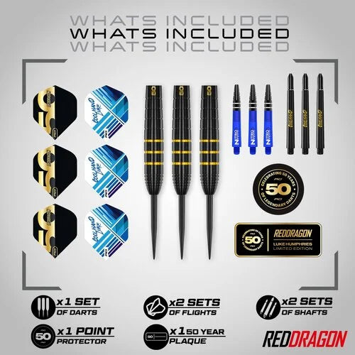Red Dragon Luke Humphries 50 Year Anniversary Limited Edition Set