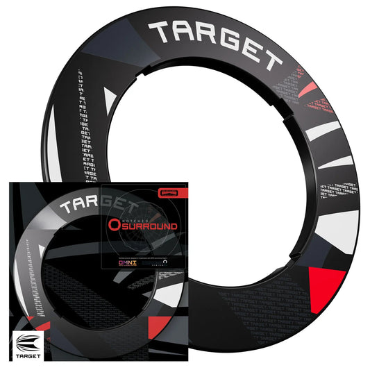 Target Black Patterned Notched Dartboard Surround