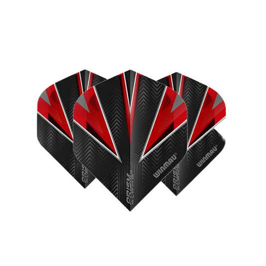 Winmau Prism Alpha Black & Red Flights