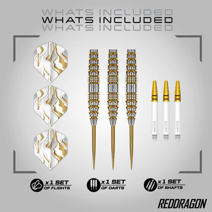 Red Dragon Paradym Gold Torpedo 90% Steel Tip Darts