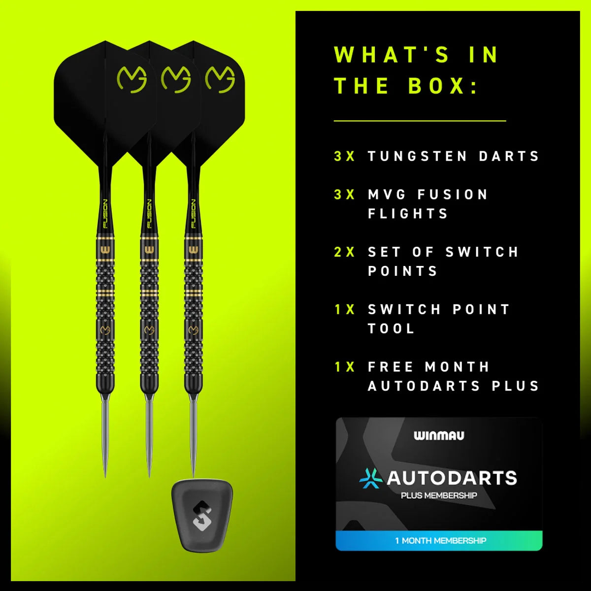 Winmau Michael Van Gerwen W-Max Switch Point Darts