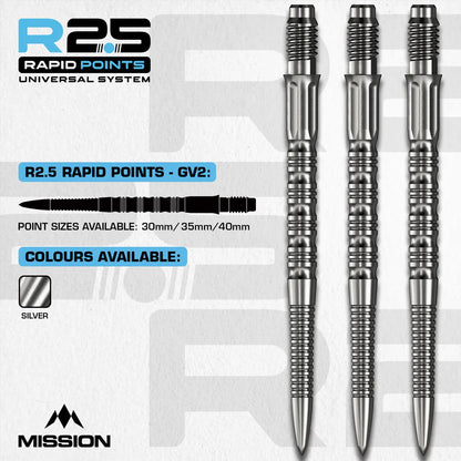 Mission GV2 - R2.5 Rapid Dart Points