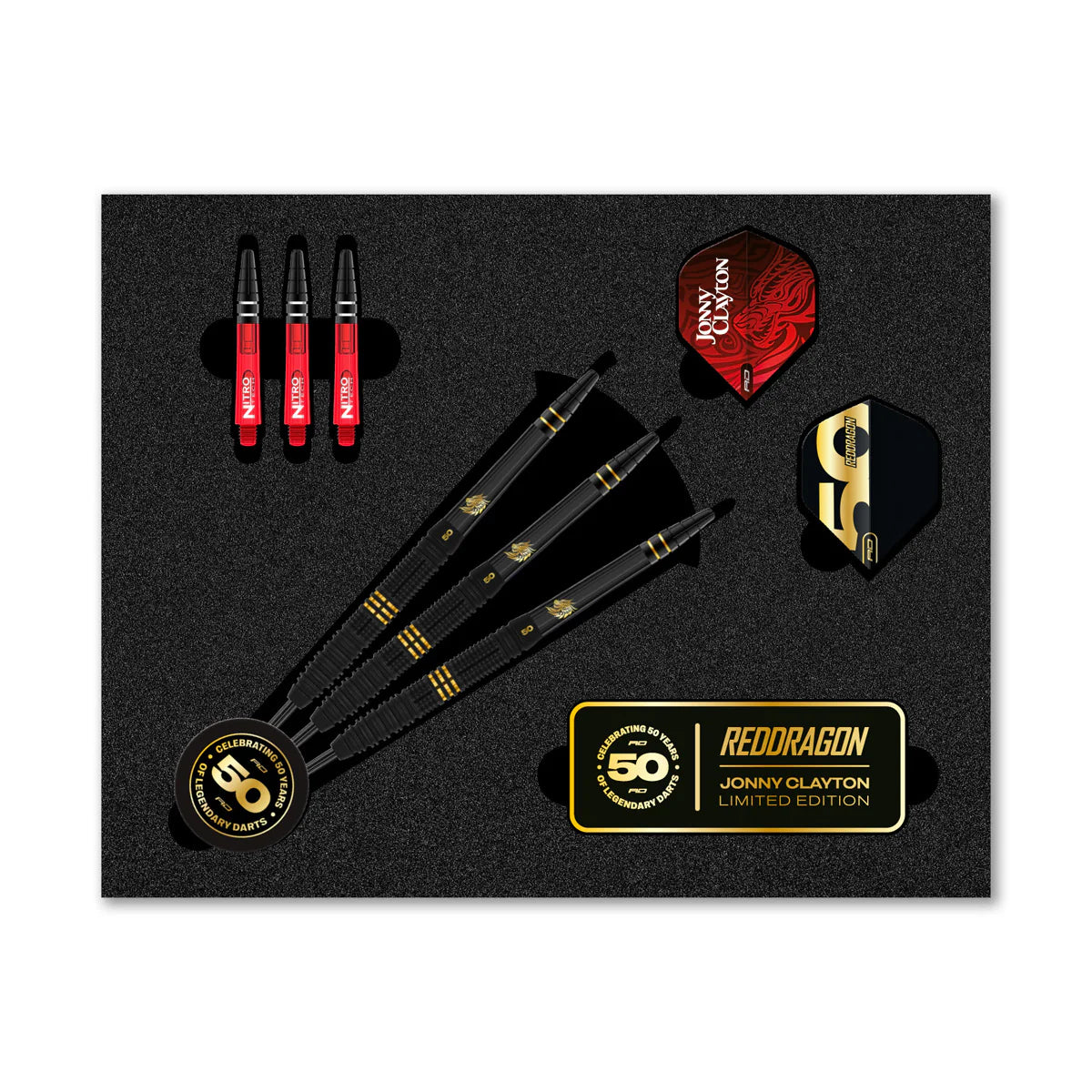 Red Dragon Jonny Clayton 50 Years Anniversary Darts