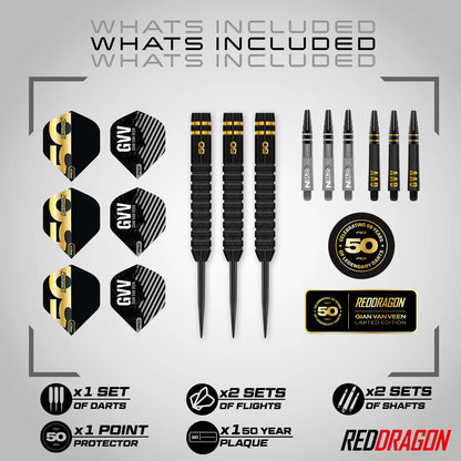 Red Dragon Gian Van Veen 50 Years Anniversary Darts