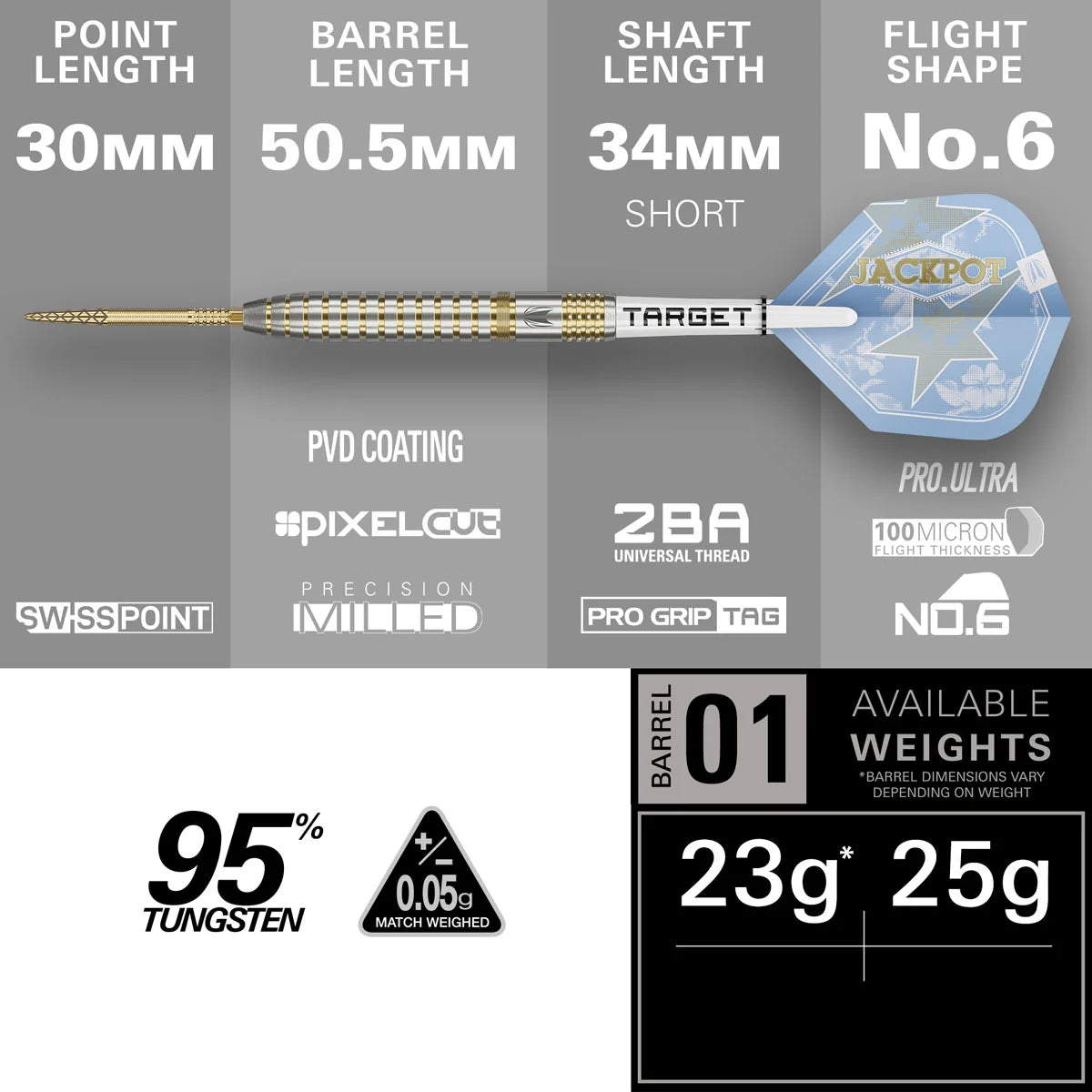 Target Adrian Lewis Showdown 95% SP Darts