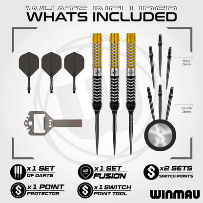 Winmau Exion Parallel 90% Switch Point Darts
