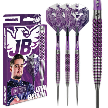 Winmau John Brown Signature Edition 90% Steel Tip Darts