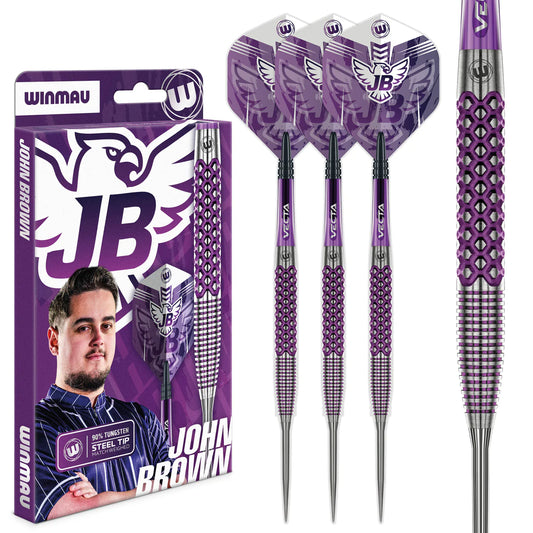 Winmau John Brown Signature Edition 90% Steel Tip Darts